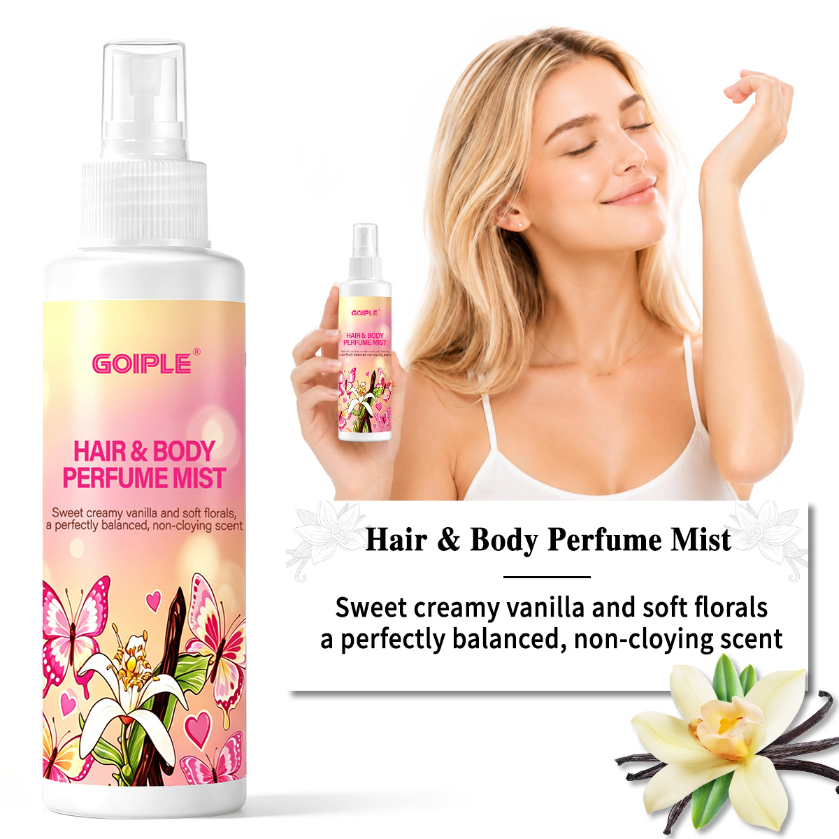 Fragrance Perfume For Hair - Haar- & Körper-Parfüm-Nebel, Hautähnlicher Leichter Langanhaltender