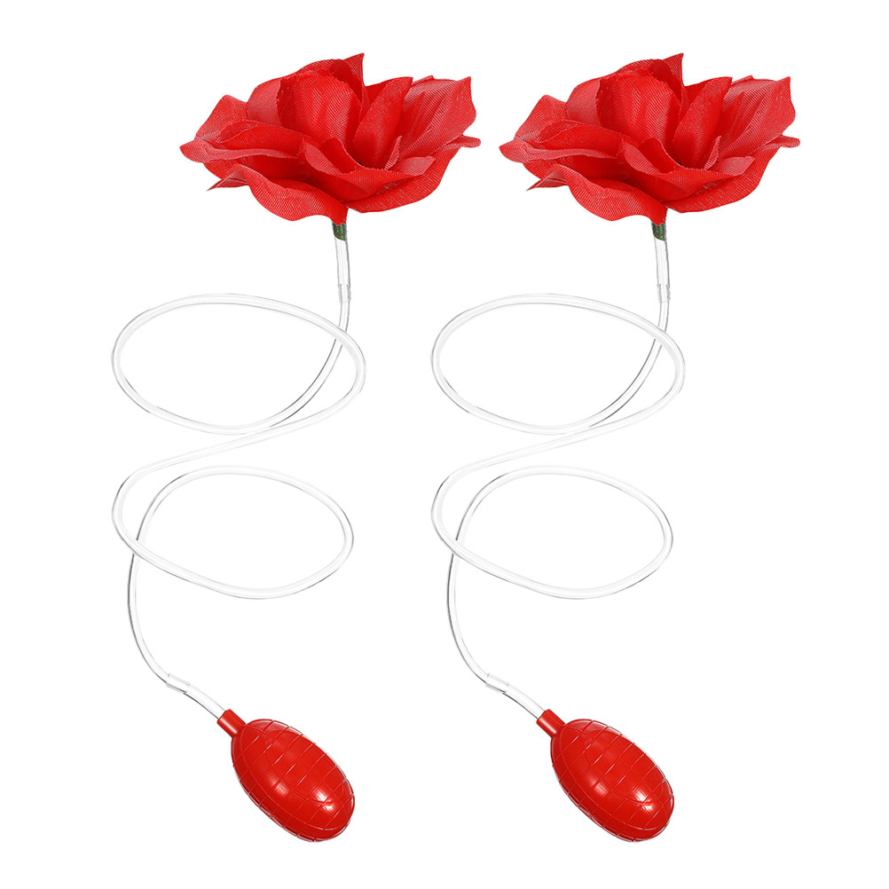 Rose Water Spray - 2 Stück Plastik-Spritzrosen Scherzartikel Wassersprühende Rosen
