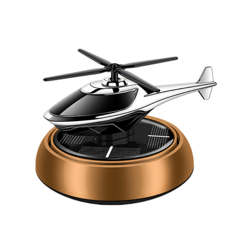 Perfume Fragrance Base - Solarbetriebener rotierender Sport-Helikopter mit roter Basis,
