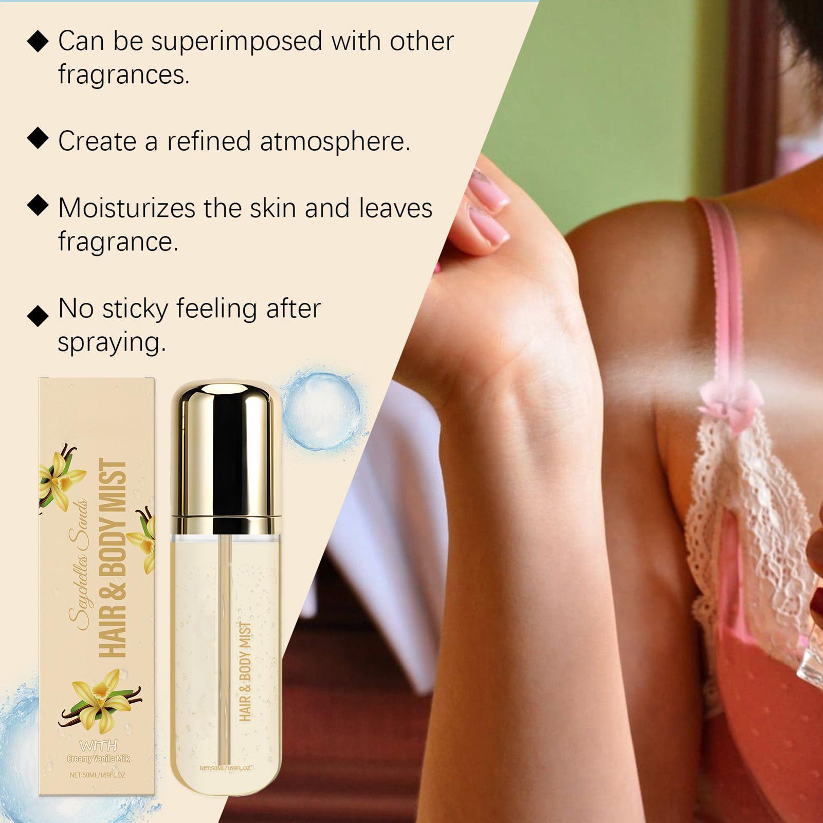 Fragrance Perfume For Hair - Vanille-Parfüm, anhaltende Skyy-Duftcreme, Vanille-Parfüm, Haar-Körper-Parfüm-Spray, duftender,