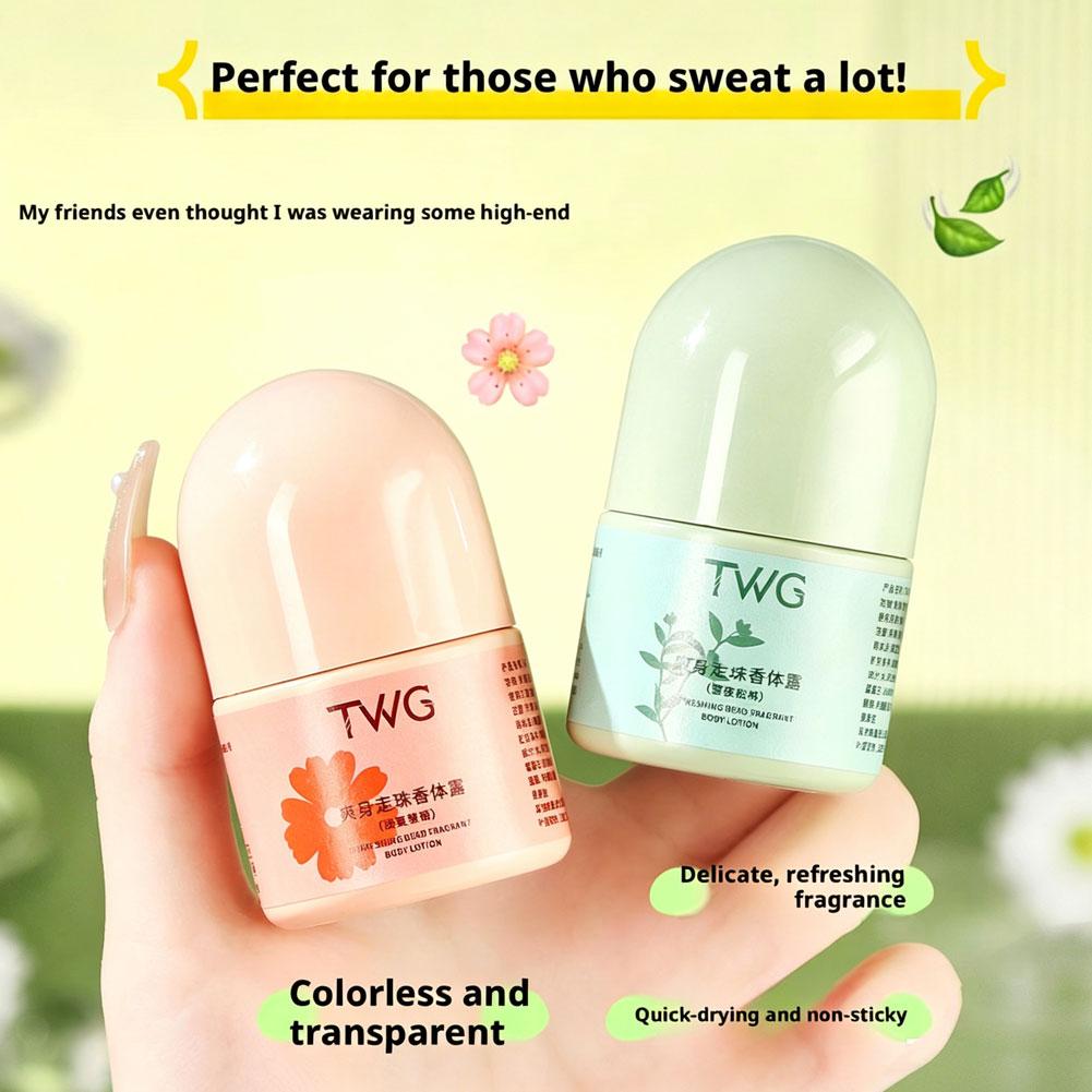 Perfume Fragrance Body Lotion - TWG Romantisches Duft-Körperlotion-Set, frisches Roll-On-Parfüm, tragbares