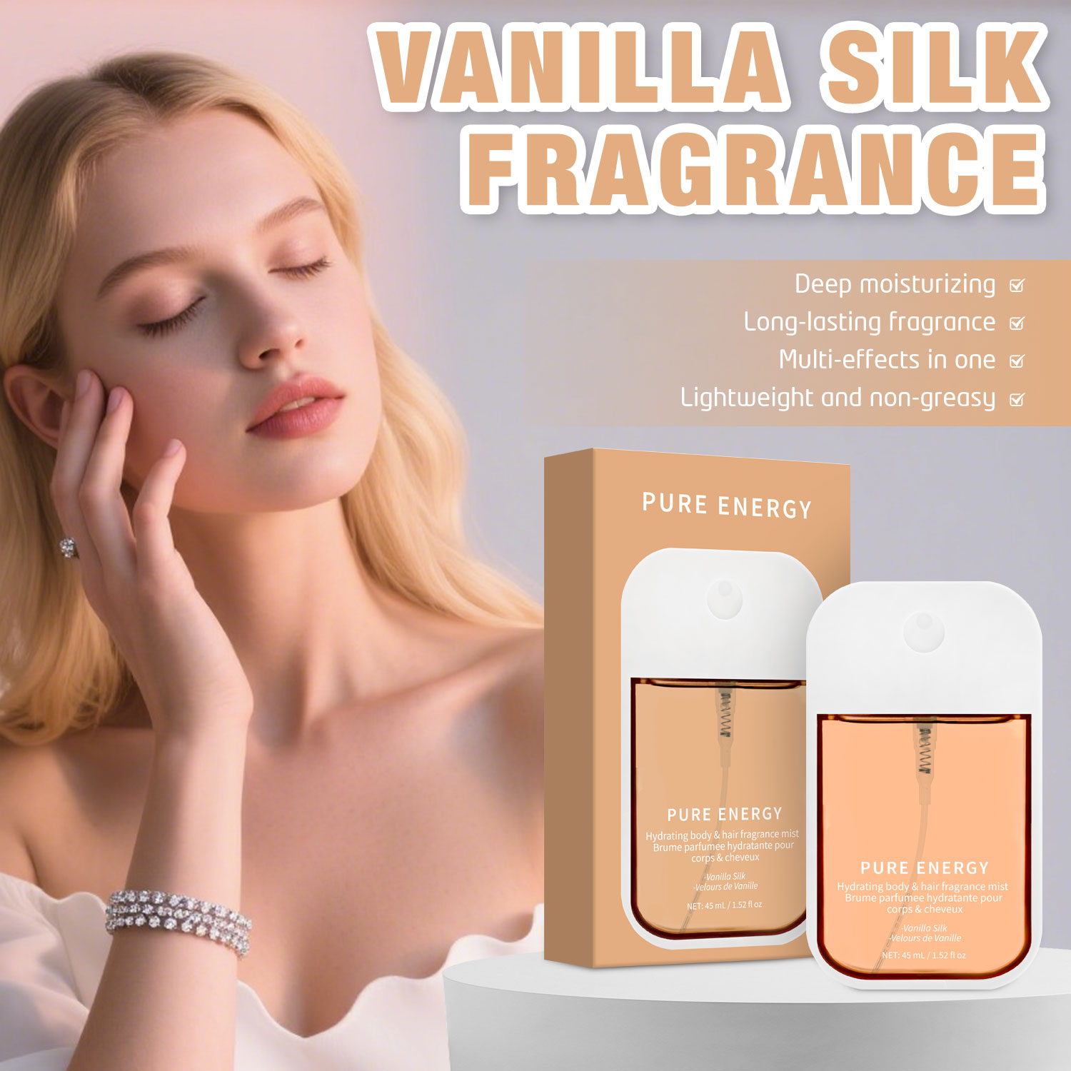Fragrance Perfume For Hair - Vanilla Velvet Body Mist für Damen
