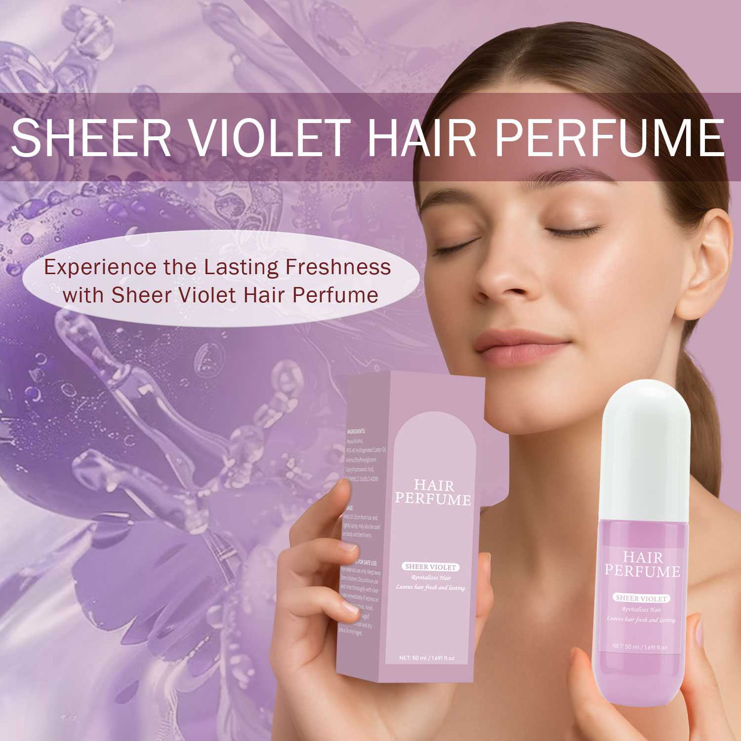 50 ml Sheer Violet Haarparfüm- – Fragrance Perfume For Hair Bewertung und Preis