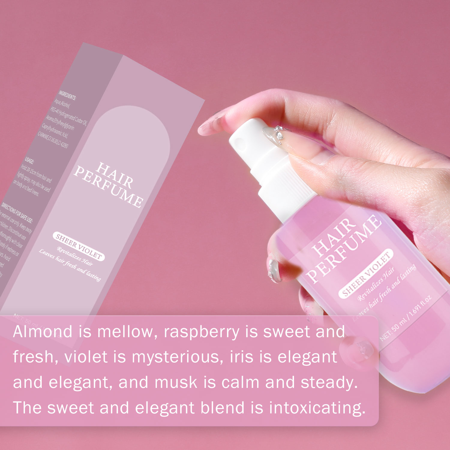 50 ml Sheer Violet Haarparfüm- – Fragrance Perfume For Hair Bewertung und Preis