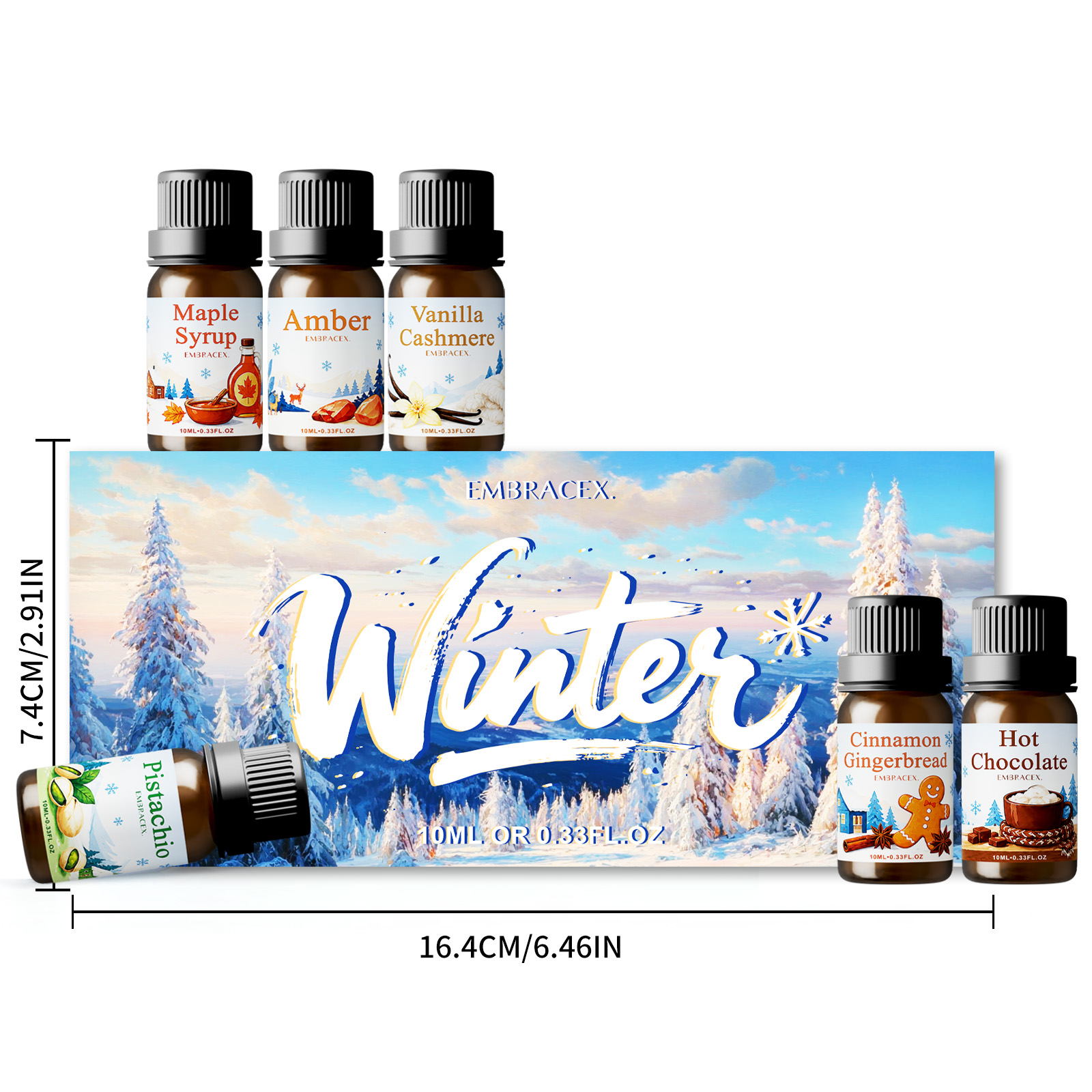 6 Stück/1 Stück Winter-Duftöle – Amber Musk Oil Bewertung und Preis
